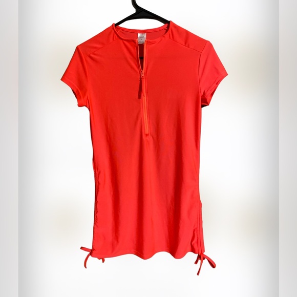 Basic: Neon Orange / Pink Activewear Top - Picture 2 of 16